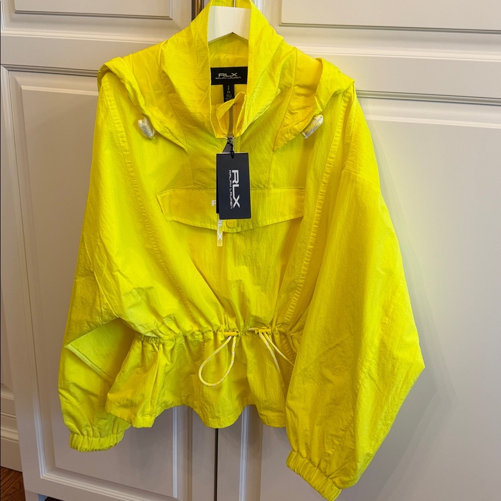 RLX Ralph Lauren Hooded pullover jacket-Performance shell & water repel NWT S